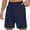 Navy shorts for men summer, variant on hlysgo Dress Shorts Men with Elastic Waist Casual Solid Color Golf Shorts for Men 9 Inseam Relaxed Fit Summer Bermuda Shorts with Pockets Red,S