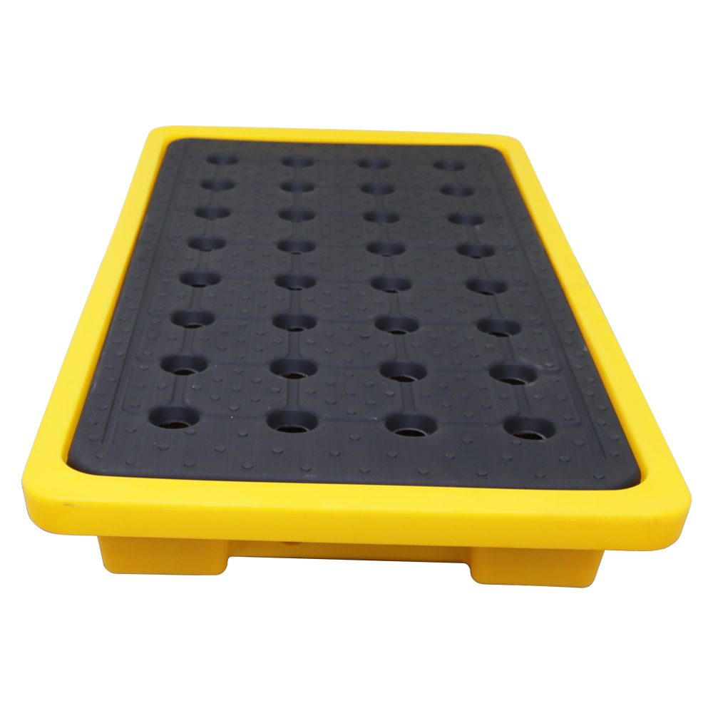 Techtongda Drum Spill Containment Pallet Double Steel Drum Anti-leakage Transport Platform Leak Proof Oil Tray