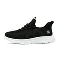 thumbnail image 5 of Winter Running Shoes for Women Warm Furry Lined Slip on Walking Shoes Lace up Fashion Sneakers Cold Weather Outdoor Athletic Shoes Black Size 8, 5 of 9