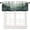 Style-5, variant on Forest Kitchen Valance Curtain, Watercolor Style Nature Woodland Green Forest Mountain Plant Pattern Window Treatment Rod Pocket Drapes for Bedroom Office Living Room Cafe Decor 54x18inch
