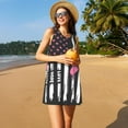 thumbnail image 3 of Cauagu Robe d'Été Sans Manches Sensibilisation au Cancer du Sein pour Femmes, Robe Décontractée de Vacances Col Rond avec 2 Poches, 3 of 7