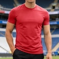 thumbnail image 2 of FUZHIQ Cotton T Shirts for Men Loose Fit Comfortable Loose Fit Crewneck Streetwear Tee Tops Summer Classic Athletic Running Tee,S, 2 of 5