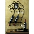 thumbnail image 2 of Scrolled Iron Wall-Mounted Wine Rack with Frame, 2 of 3