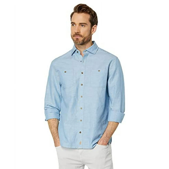 johnnie-O Morgan Hangin Out Shirt (Chambray) Mens Clothing