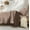 Ombre, variant on 7 Piece TwinXL Dorm Bedding Bundle, Patterned Comforter Set, Solid Sheet Set, Pillows and Laundry Bag