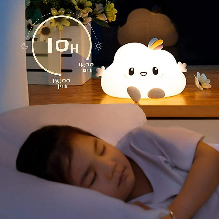 Child Night Light, Baby Night Light with USB Rechargeable Touch Control,  Portable Timer Night Light, 7 Colors Silicone Lamp, Luminous Gift, Light  Atmosphere, Indoor Lighting