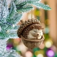 thumbnail image 4 of Adorno de árbol de Navidad acrílico plano 2D con agujero | Diseño de piña caprichoso | Decoración navideña para coche y hogar | Colgante de árbol festivo con aro para colgar, 4 of 5