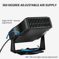 thumbnail image 4 of Mouliraty Car Heater Defroster Car Heater Car Fan Heater Fast Heating Demister 12V, 4 of 9