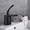 Black, variant on Single Handle Basin Faucets Brass Black/Golden Bathroom Taps Water Sink Creative Deck Mounted Mixer Tapware for Bath
