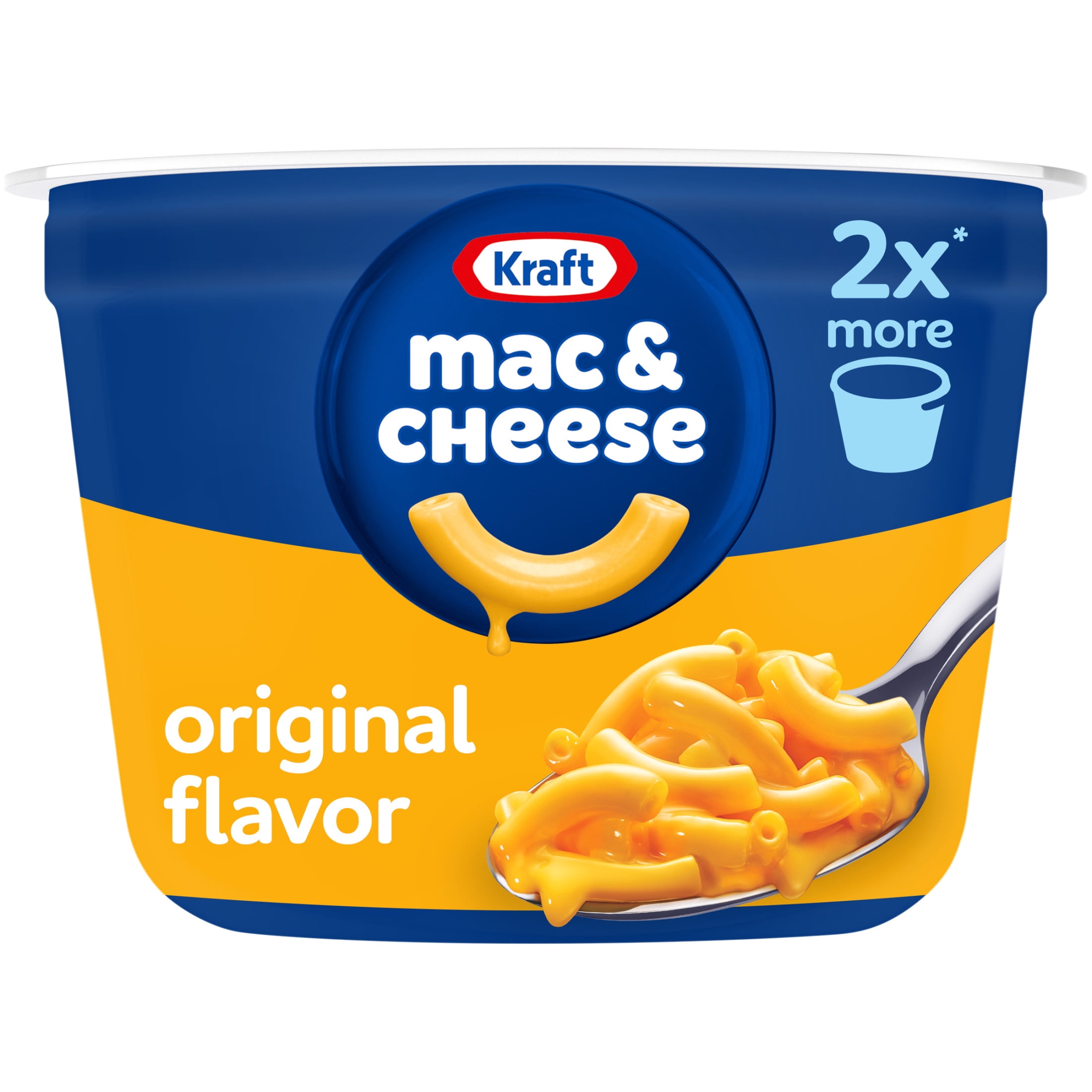 4 pack) Kraft Mac and Cheese, 1 Big Cup, for Easy Dinner or Dinner