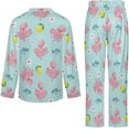 thumbnail image 5 of Top-kevin Latkes Love Challah Season Women's Long-Sleeve Shirt And Full-Length Bottom Pajama Set, 5 of 12