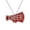 Red, variant on Sports Inspired Collarbone Chain With Sparkling Stones Elegant Necklace Jewelry For Game Day Or Special Occasions