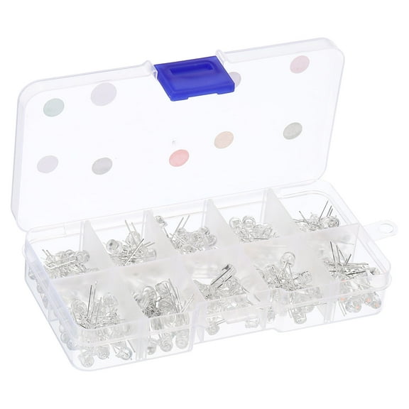 Uxcell 5mm Light Emitting Diodes, LED Diodes, 10 Colors, 200Pack