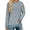 Light-Blue, variant on Fantaslook Sweatshirt for Women Long Sleeve Tunic Tops Color Block Crewneck Sweatshirts Side Split