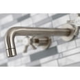 thumbnail image 4 of Kingston Brass KS8028NX Hamilton Two-Handle 3-Hole Wall Mount Roman Tub Faucet in Brushed Nickel, 4 of 7