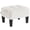 Cream White and Ink Black, variant on SONGMICS Foot Stool, Small Teddy Fleece Footstool Ottoman with Thick Cushion and Legs, 330 lb Weight Capacity, Summer Sand and Ink Black