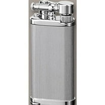 IM Corona Old Boy Chrome Hairlines Pipe Lighter