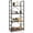 Rustic Oak, variant on CAPHAUS 4 Tier Bookshelf, 24 Inch Width Free Standing Shelf, Industrial Book Shelves for Home Office, Bookcase Shelf Storage Organizer, Living Room, Kitchen,Rustic Oak Vintage Shelves & Metal Frame