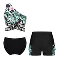 thumbnail image 2 of Alvivi Kids Girls 3 Pieces Summer Beachwear Swimsuit Sleeveless Swimwear Bathing Suit Black 16, 2 of 5