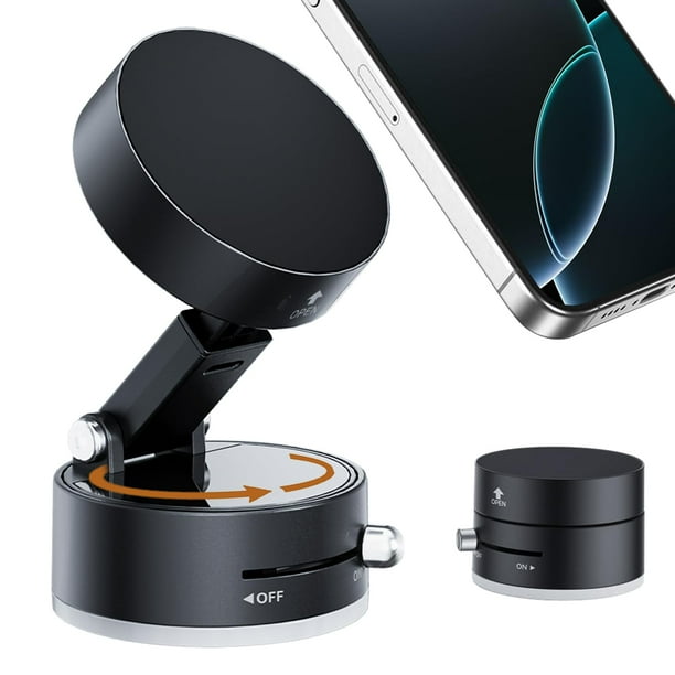 Soporte magnético para teléfono móvil al vacío Repmidfer 2025 para coche, color negro