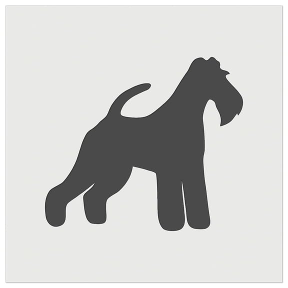 Wire Hair Fox Terrier Dog Solid DIY Cookie Wall Craft Stencil - 5.5 Inch