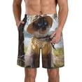 thumbnail image 1 of Balery Cat In Sun Hat Traje de Baño Estilo Hawaiano para Hombre, Shorts de Secado Rápido con Bolsillos-3X-Large, 1 of 6