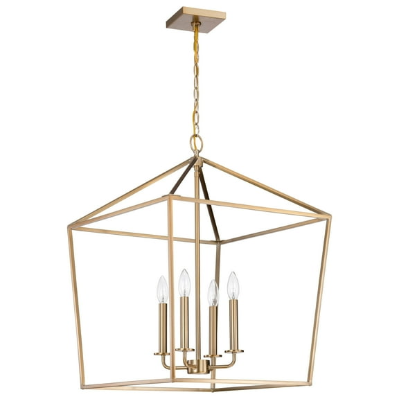Nuvo Lighting Emma 4 Light Large Pendant Burnished Brass Finish - Burnished Brass