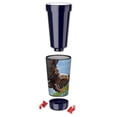 thumbnail image 2 of Mugzie 16-Ounce Tumbler Drink Cup with Removable Insulated Wetsuit Cover - Attacking Eagle, 2 of 4