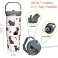 thumbnail image 6 of Dachshund Gifts For Dachshund Lovers,Dachshund Gifts For Women,30oz Tumbler With Handle Lid and Straw,Dog Mom Coffee Cup,Dog Owner Gifts, 6 of 6