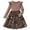 K-Pink, variant on Ulitacool Dress For Girls Round Neck Leopard Print Dress Long Sleeve Party Gown With Flowy Skirt For And Photoshoots Comfortable Playsuit Beige 9-10 Years