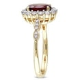 thumbnail image 3 of Everly Women's Garnet and Topaz 14K Yellow Gold Engagement Ring, 3 of 7