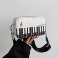 thumbnail image 3 of Jiibva Piano Printed Bag Novelty Shoulder Bag Casual Women Handbag PU Leather Purse for Shopping Travel Camping and Daily Use, 3 of 7