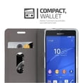 thumbnail image 4 of Cadorabo Étui pour Sony Xperia Z3 Couverture Compacte Portefeuille Protection Écran Cuir PU Flip Magnétique Étui, 4 of 7