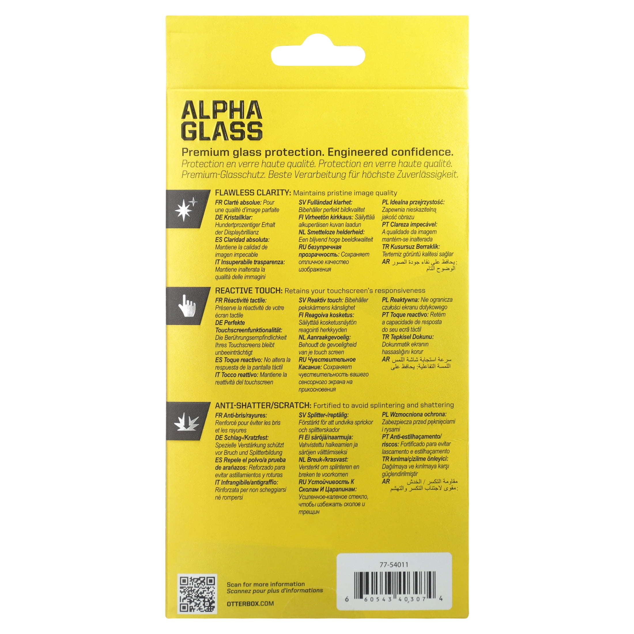 OtterBox Alpha Glass Screen Protector for Apple iPhone 8 Plus, iPhone 7  Plus, iPhone 6s Plus, iPhone 6 Plus - Clear