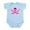 Sky Blue, variant on CafePress - Pink Calico Jack Infant Bodysuit - Baby Light Bodysuit, Size Newborn - 24 Months