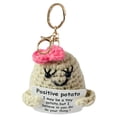 thumbnail image 3 of Llavero Lindo tejido a mano Apoyo emocional Pickle Knitting Doll (Patata niña), 3 of 3
