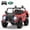 Red, variant on SaveJoy Licensed Land Rover Defender 24V 2-Seater Ride-On, 4WD 400W Electric Truck with Motorized Dump Bed & Remote, Black