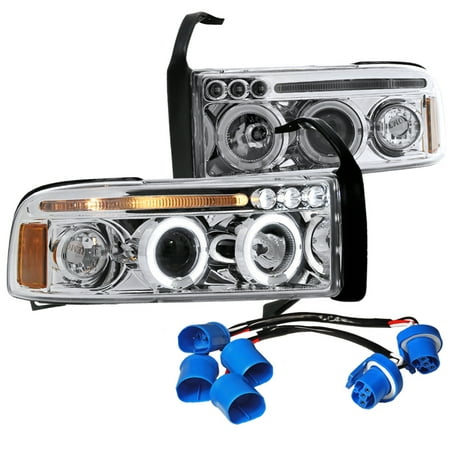 Spec D Tuning 1999 2001 Dodge Ram Sport Chrome Projector Headlights Spec D Tuning 1999 2001 Dodge Ram Sport Chrome Projector Headlights Left Right 99 00 01