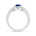thumbnail image 2 of Angara Natural 1 Ct. Blue Sapphire Solitaire Ring in Sterling Silver for Women (Ring Size: 7.5), 2 of 9