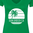 thumbnail image 4 of Inktastic San Diego California Beach Women's V-Neck T-Shirt, 4 of 5