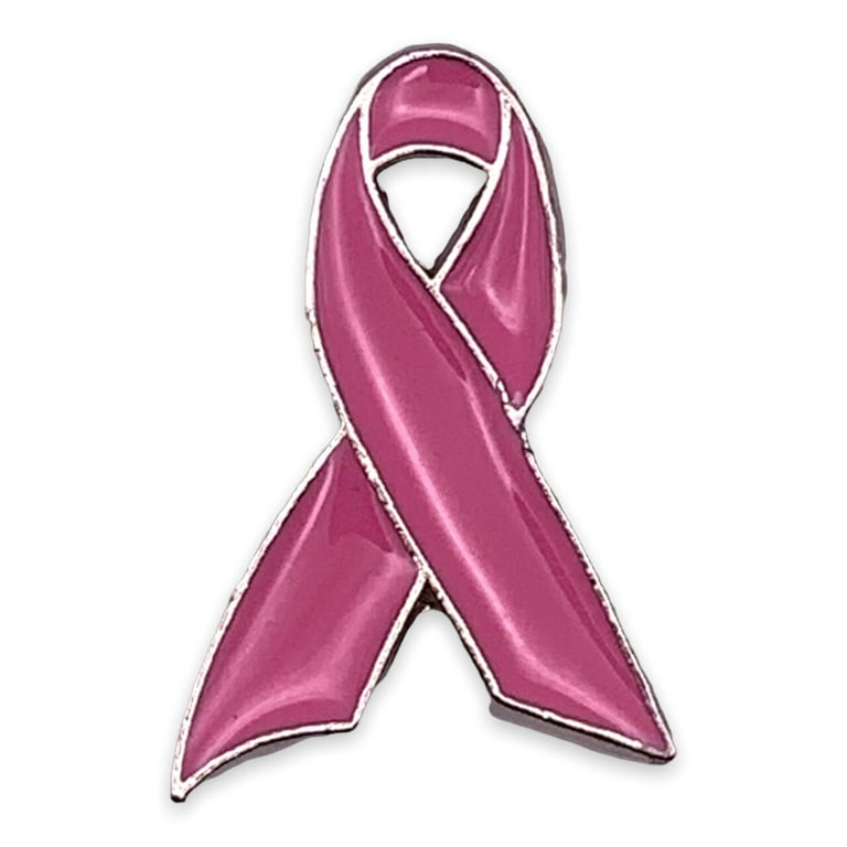 Blackinton Breast Cancer Awareness Heart Ribbon Lapel Pin