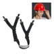 thumbnail image 4 of EeaseMX Correa de tela mandibular para casco de seguridad de alta resistencia, ajustable, de peso ligero (negro y mentonera negro o blanco al azar), 4 of 7