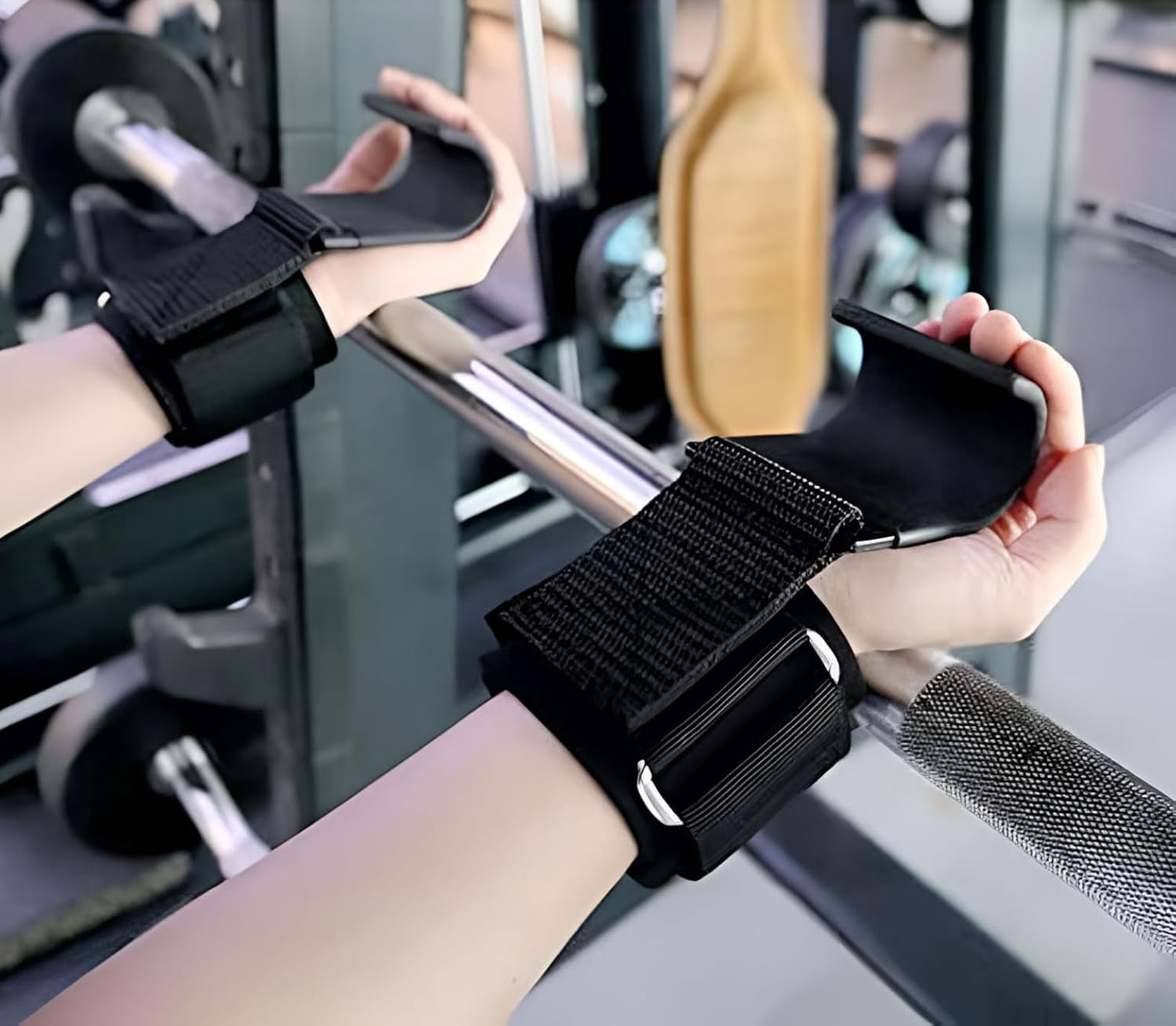 CATPAN Weight Lifting Hooks (Pair) Heavy Duty Power Wrist Straps Hand Grip Support for Men and Women, Deadlifts, Powerlifting, Pull Ups, Liftups, Shrugs - Premium Gym Gloves and Workout Equipment