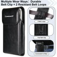 thumbnail image 5 of Caseswill For iPhone  17 Pro Max,16 Plus,16 Pro Max,15 Plus,15 Pro Max, 14 Plus,14 Pro Max,13 Pro Max,12 Pro Max,11 Pro Max Case Premium Leather Phone Pouch with Belt Clip Holster, 5 of 7