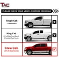 thumbnail image 4 of TAC Side Steps Compatible with 2004-2024 Nissan Titan Crew Cab | 2016-2024 Nissan Titan XD Crew Cab Pickup Truck 3” Running Boards Nerf Bars Off Road Accessories Texture Black, 4 of 8