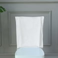 thumbnail image 3 of Efavormart White Velvet Chiavari Chair Slipcover, Solid Back Wedding Chair Cover Cap, 3 of 8