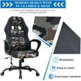 thumbnail image 4 of Massage Gaming Chair Comfortable Ergonomic Office Chair Racing Computer Desk Chair with Adjustable Backrest and Height, Camo, 4 of 7