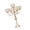 Gold, variant on lanema Unique 5 Head Weathered Candelabra Metal Build For Dining Table Presentation