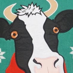 walmart cow christmas sweater