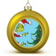 2PCS Cute Goldenstyle Cartoon Grinch Anime Christmas Hanging Ornament